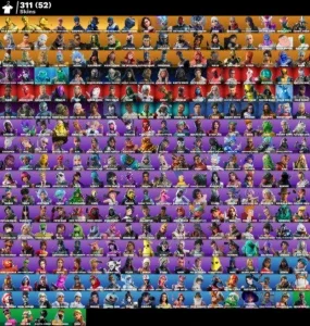 Conta de fortnite com salve o mundo antigo e 311 skins
