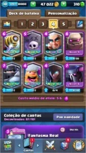 Conta Clash Royale nível 10, arena 12