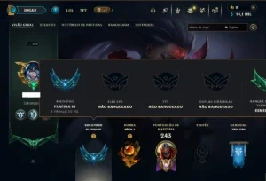 Platina 3 com 140 Champs e 68 Skins ( MID / JG / ADC )