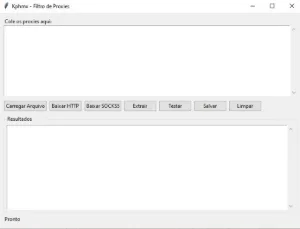 Programa para filtrar proxies e baixar