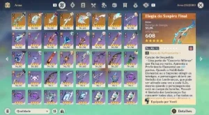 Conta Genshin Impact com 16 5* e vários 4* com constelações