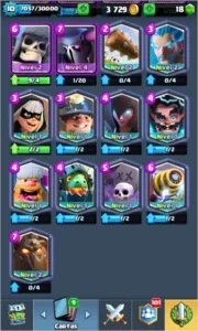 Clash royale com 9 Lendarias