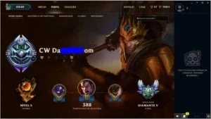 Conta League Of Legends Diamante V + Todos Campeões + SKINS
