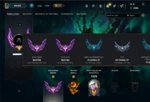 Mestre com 110 Champs e 11 Skins ( 187 PDL )