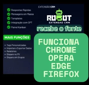 Botzo,CRM Robotz , Extensão - Com licenca 1 dominio seu