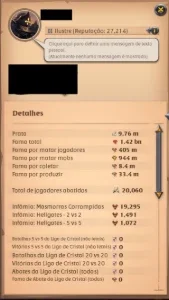Conta Albion 1.41 bn fama vermelha todas colates t8, sem RMT