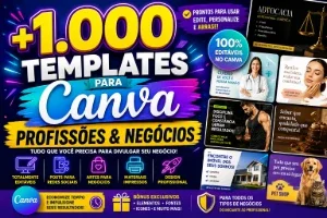 1.000 Templates Para Canva – Profissões E Negócios