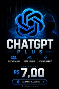 ChatGPT Plus - Clube Fechado com Garantia de 1 Mês