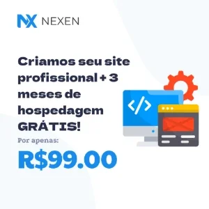 Criação de Site Profissional + 3 Meses de Hospedagem GRÁTIS
