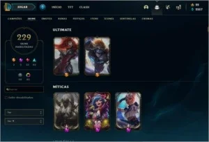 Vendo conta lol 229 sendo 6 vitoriosas , desde da season 4