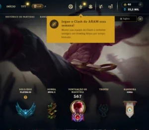 Conta De League Of Legends Lvl432---- Skins 107----