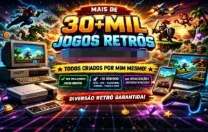 Jogos retro! Mais de 30+mil jogos retro