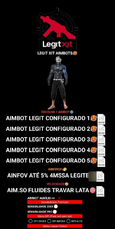 Regedite Xit Mobile Xit Legit Atalho Sensibilidade