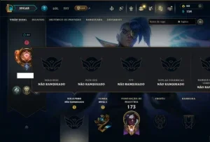 Unranked com 60 Champs e 27 Skins