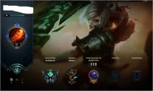 Conta LoL Plat 3 COM LEE SIN PUNHOS DIVINOS