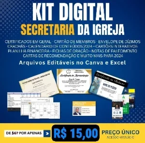 Pack Digital Kit Secretaria De Igrrja