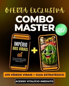 Combo Master 475 Vídeos de IA + Guia de Monetização 2026