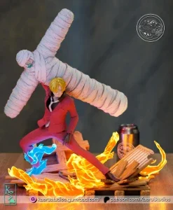 Sanji and Zoro One Piece 3D STL