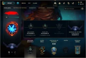 Conta League Of Legends + 150 skins MMR Diamond 1