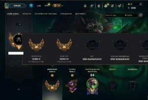 Ouro 2 com 55 Champs e 6 Skins