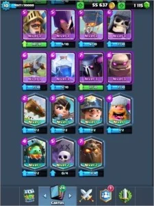Conta nível 10, 1115 gemas, 7 lendárias cla com 40 000