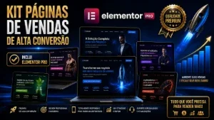 Kit centenas de Paginas de Vendas + Plugin Elementor Pro