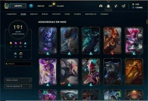 Conta lol master todos champs 100k + EA