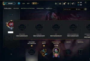 Unranked com 75 Champs e 23 Skins