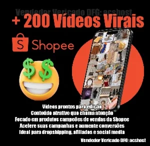 Super Pack Vídeos Virais Produtos Shopee 🚀🔥
