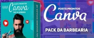 Mega Pack Barbearia - Canva Artes