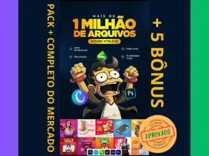 Pack +1 Milhão Arquivos- Redes Socias- Photoshop- Canva