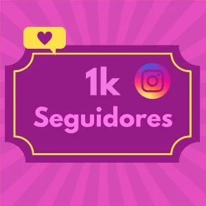 1k de seguidores no Instagram
