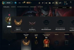 Ouro 4 com 65 Champs e 2 Skins