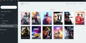 origin com vários jogos custando ao todo 1000 reais por 300