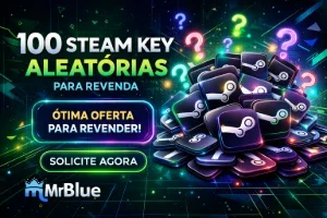 PROMO - 100X Keys Jogos Steam Aleatórios - Revenda