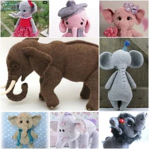 17 Receitas Amigurumi Elefantes Lindos - Português