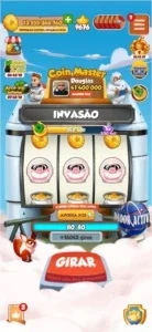 Conta coin master 600 reais vila 145 mais de 13mil giros