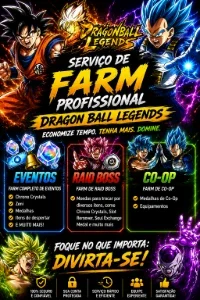 Dragon Ball Legends - Serviço de Farm - Eventos, Coop e Raid