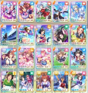 Uma Musume com Kitasan nv50 e classe 6 no Team Trial