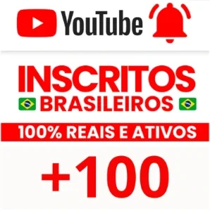 100 Inscritos No Youtube Brasileiros.