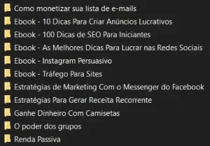 Pacote de Ebooks para revenda + licença inclusa