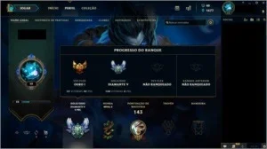 CONTA LEAGUE OF LEGENDS - DIAMANTE 5 (s8)
