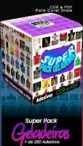 Super Pack Geladeira + de 280 adesivos