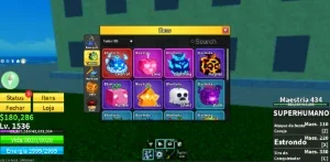 Conta Forte Blox Fruits Lv 1500+ 🔥 Várias Frutas E Mt Mais