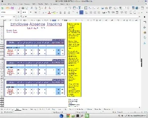 Employee Absence Tracking - Spreadsheet