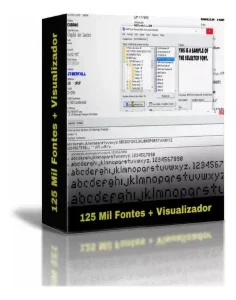Pack 125 Mil Fontes + Visualizador