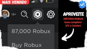 Robux Fácil (PC e Celular) - Entrega automática