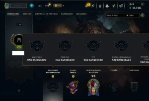 Unranked com 35 Champs e 2 Skins