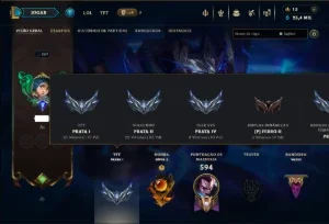 Prata 2 com TODOS os Champs e 253 Skins +3 Transcendentes