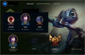 Conta LOL Ouro V